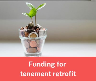 Financing Options for Tenement Retrofit Projects Coins in cup